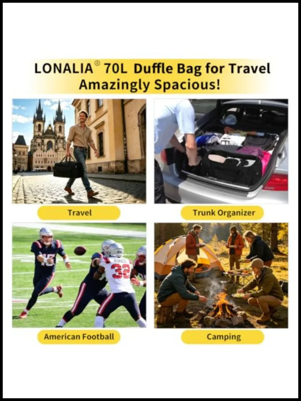 N/A 70l duffle